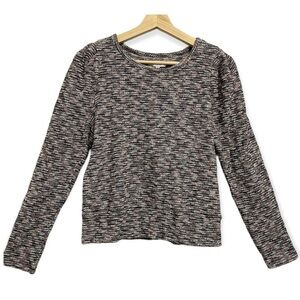 Madewell Knit Sweater Cotton Woven Long Sleeve Multicolored Womens Small S